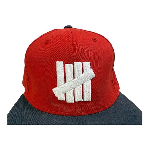 Undefeated Hat Cap Mens Snapback Red With Logo Graphic Street Wear - Picture 3 of 10